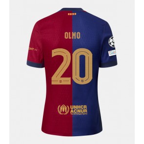 Barcelona Dani Olmo #20 Hjemmebanetrøje 2024-25 Kort ærmer